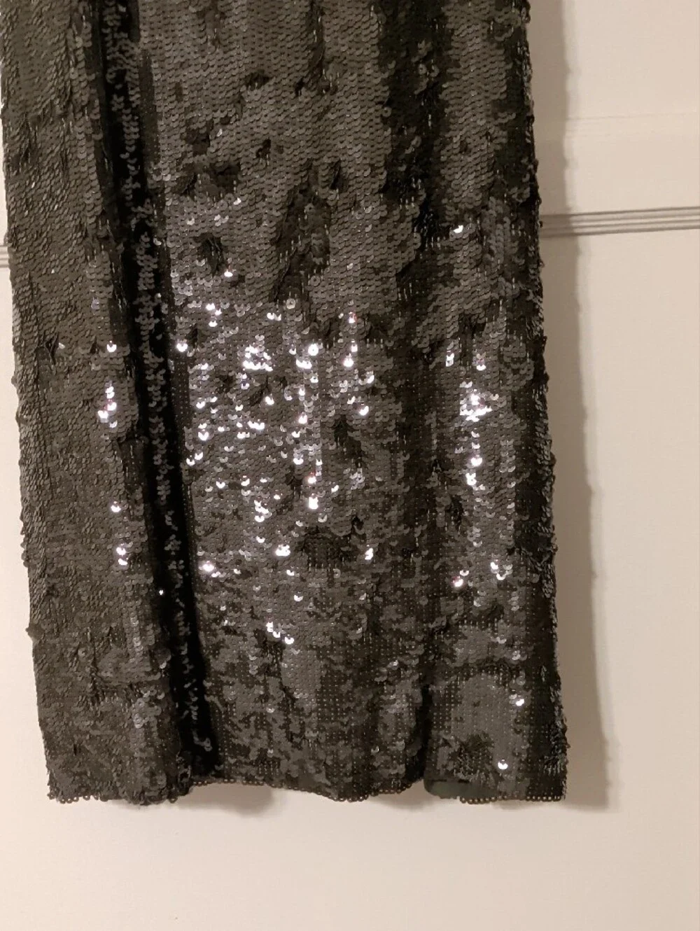 J. Crew Olive Green Sequin Dress